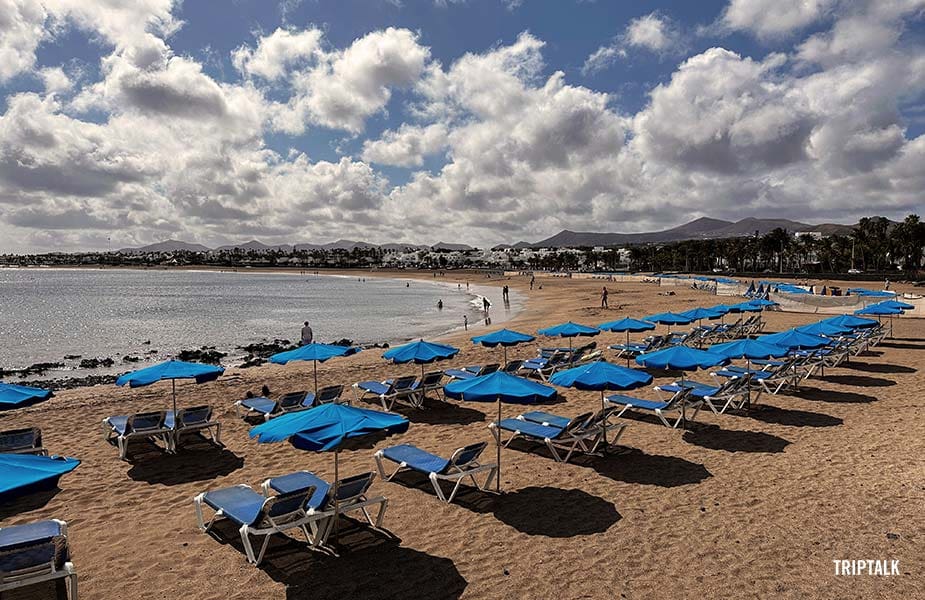 Playa de los Pocillos strand op Lanzarote