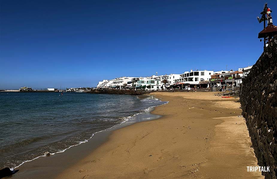 Stranden op Lanzarote, het strand van Playa Blanca