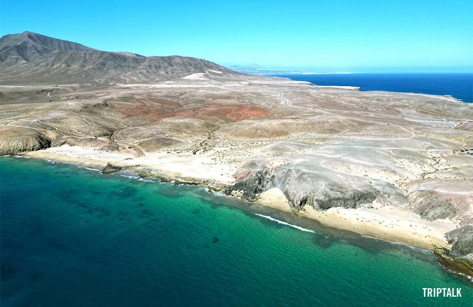 Stranden buiten Playa Blanca