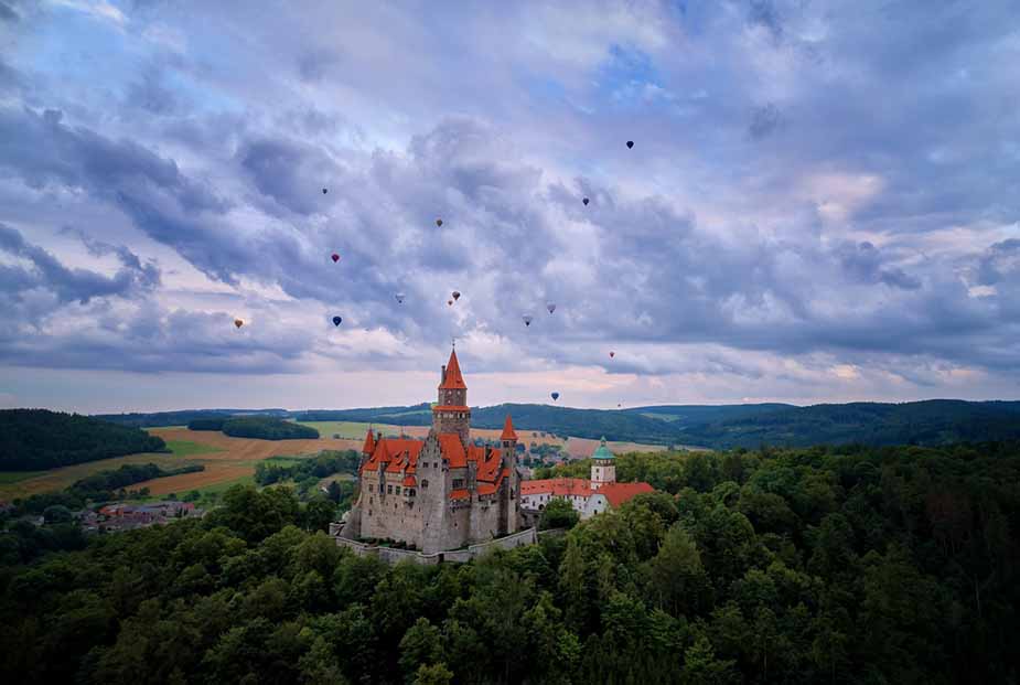 Bouzov kasteel in Tsjechië