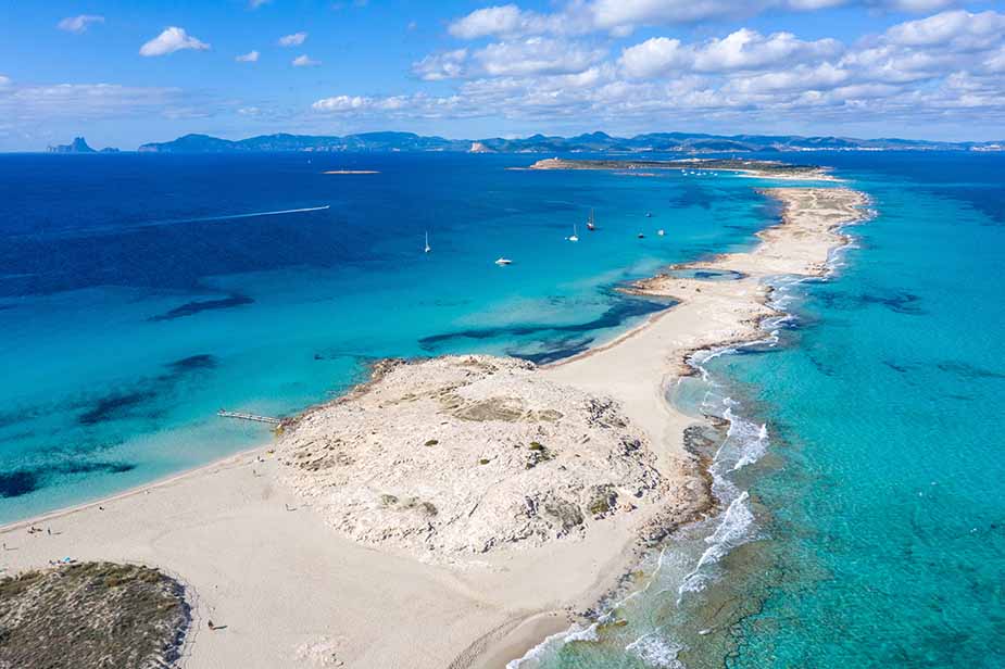 Ses Isletas strand op Formentera