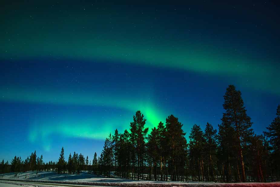 Het Noorderlicht tijdens een vakantie naar Fins Lapland