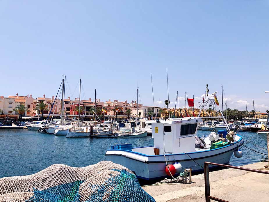 Het haventje bij Cabo de Palos