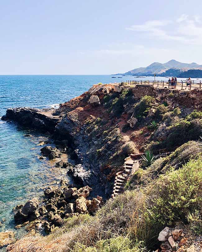 Kust bij Cabo de Palos