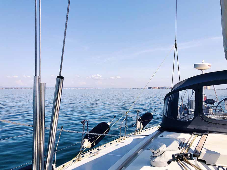 Varen in La Manga tijdens een vakantie in regio Murcia