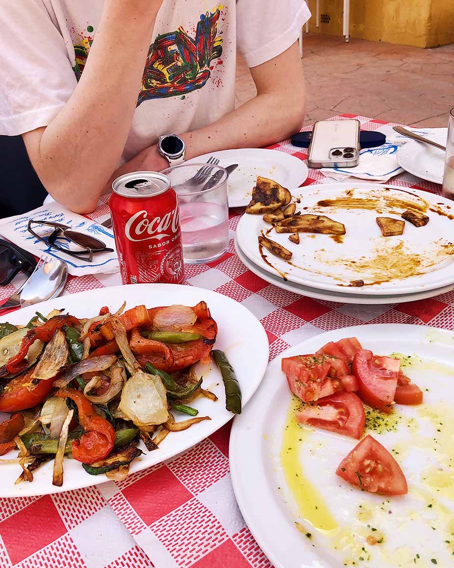 Lunchen in La Cala del Moral