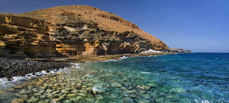 Montana Amarilla op Tenerife, en van de plekken om te snorkelen