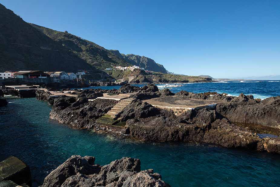 Natuurzwembad en Caleton op Tenerife