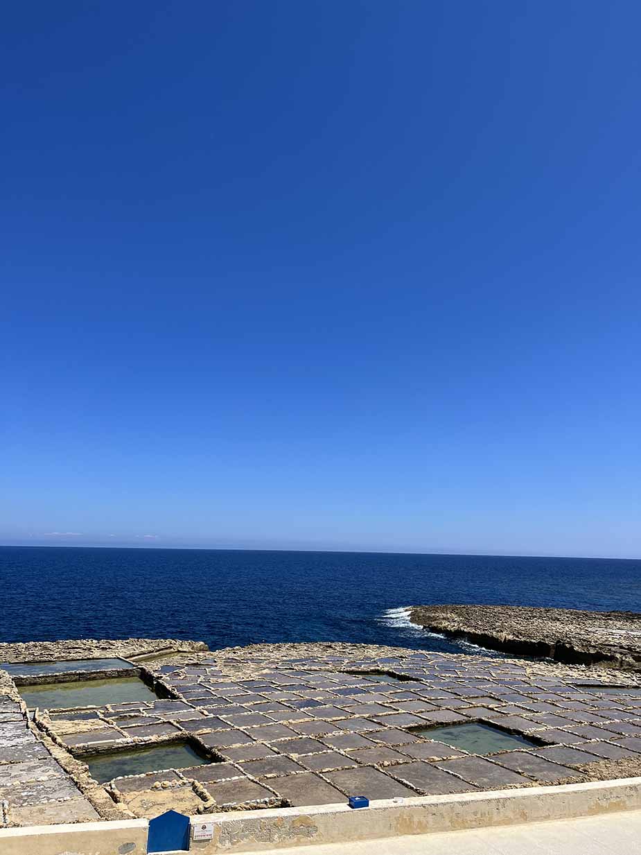 Zoutpannen bij Xwejni Bay op Malta