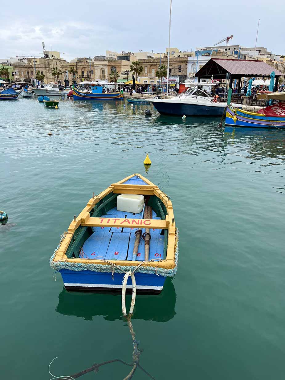 Vissersbootjes op Malta