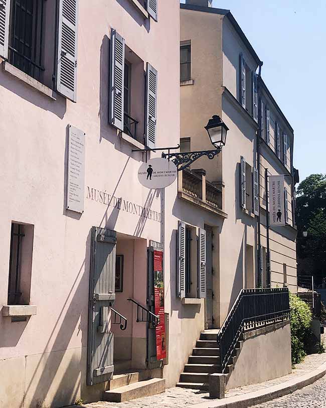 Entree van Musee de Montmartre in Parijs