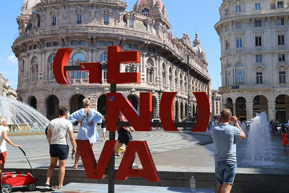 Piazza Ferrari in Genua