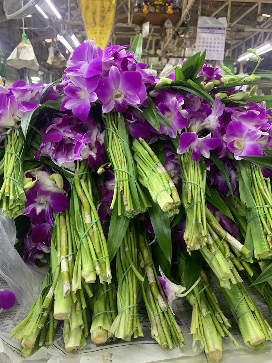 Bloemenmarkt in Bangkok