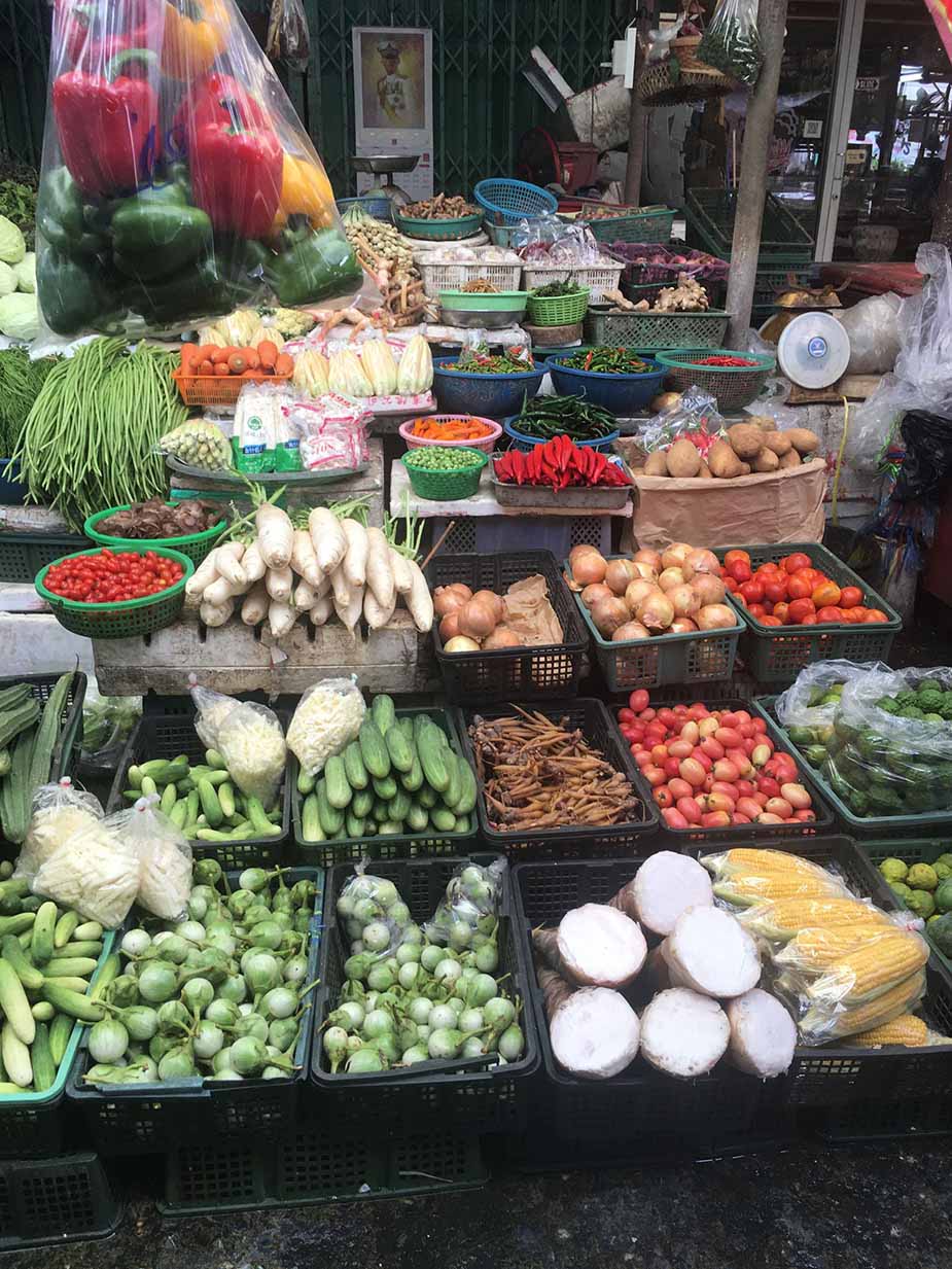 Groentemarkt in Bangkok