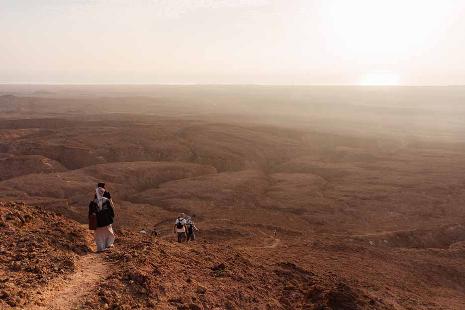 El Talayee heuvel hiken in Wadi el Gemal