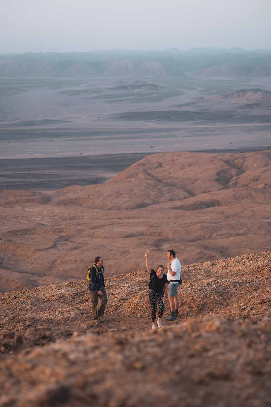 Hiken naar El Talayee heuvel in Egypte bij Wadi el Gemal