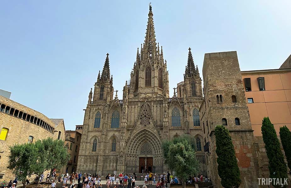 De mooie kathedraal van Barcelona