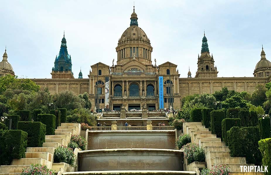 Het kunst museum in Barcelona