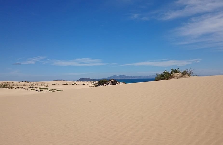 De duinen bij Corralejop op Fuerteventura