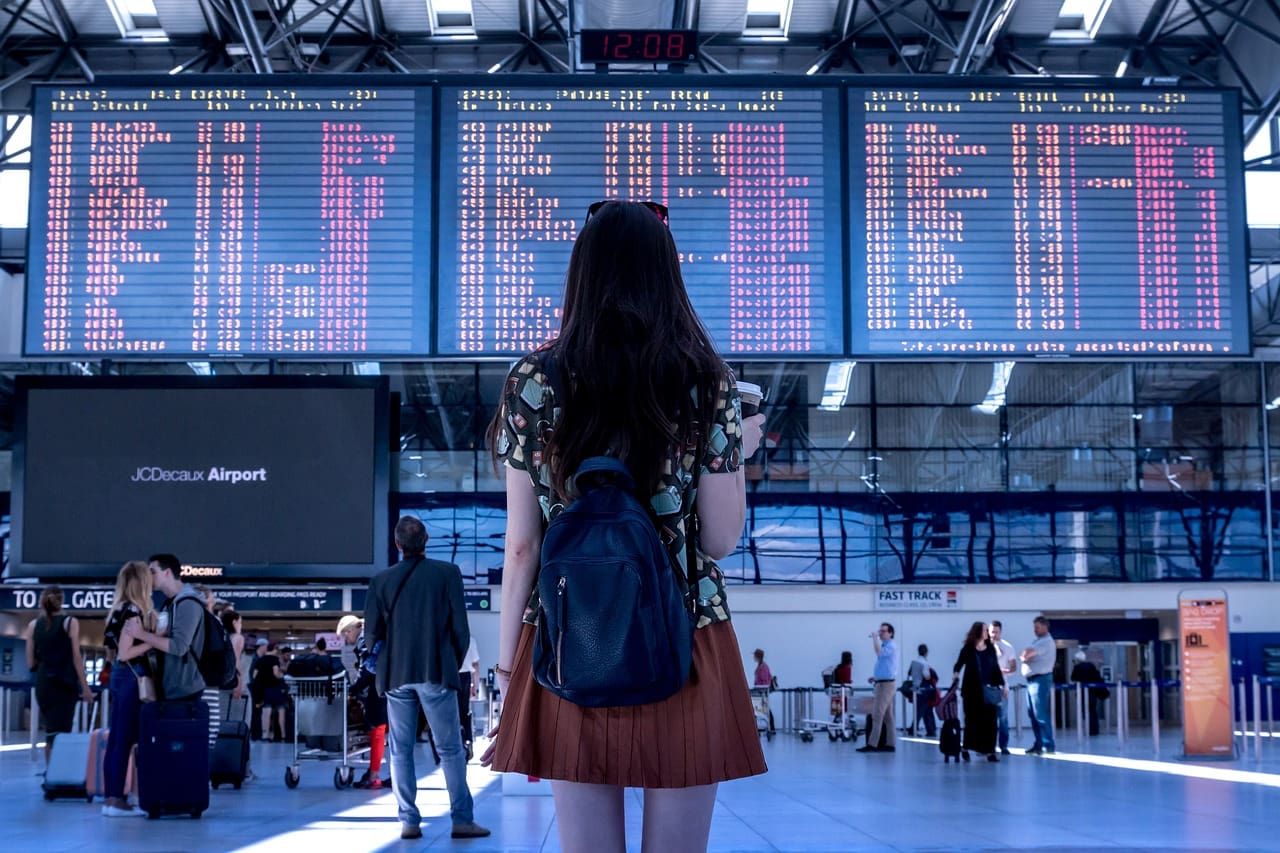 Op tijd op de luchthaven