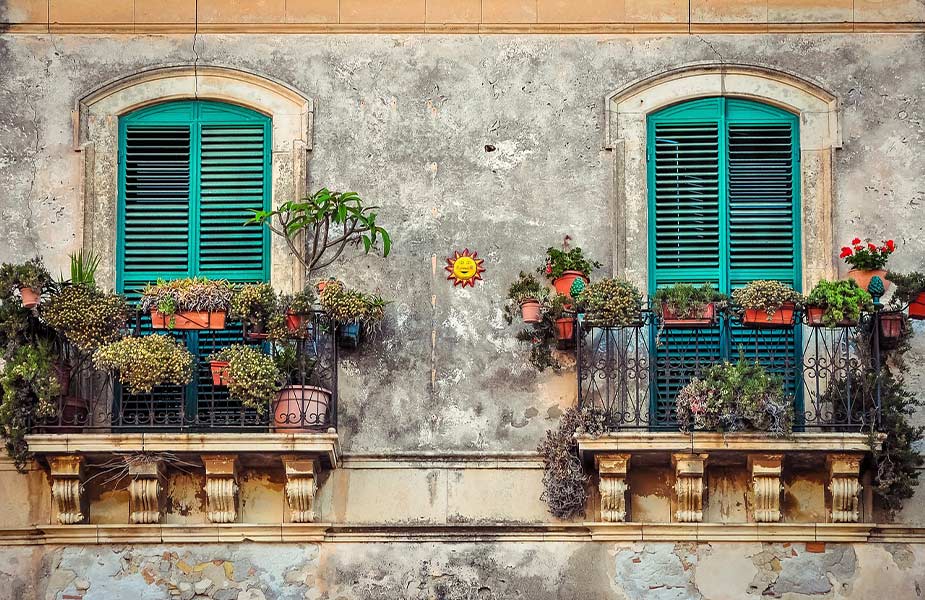 Sfeervol balkon in Cuba