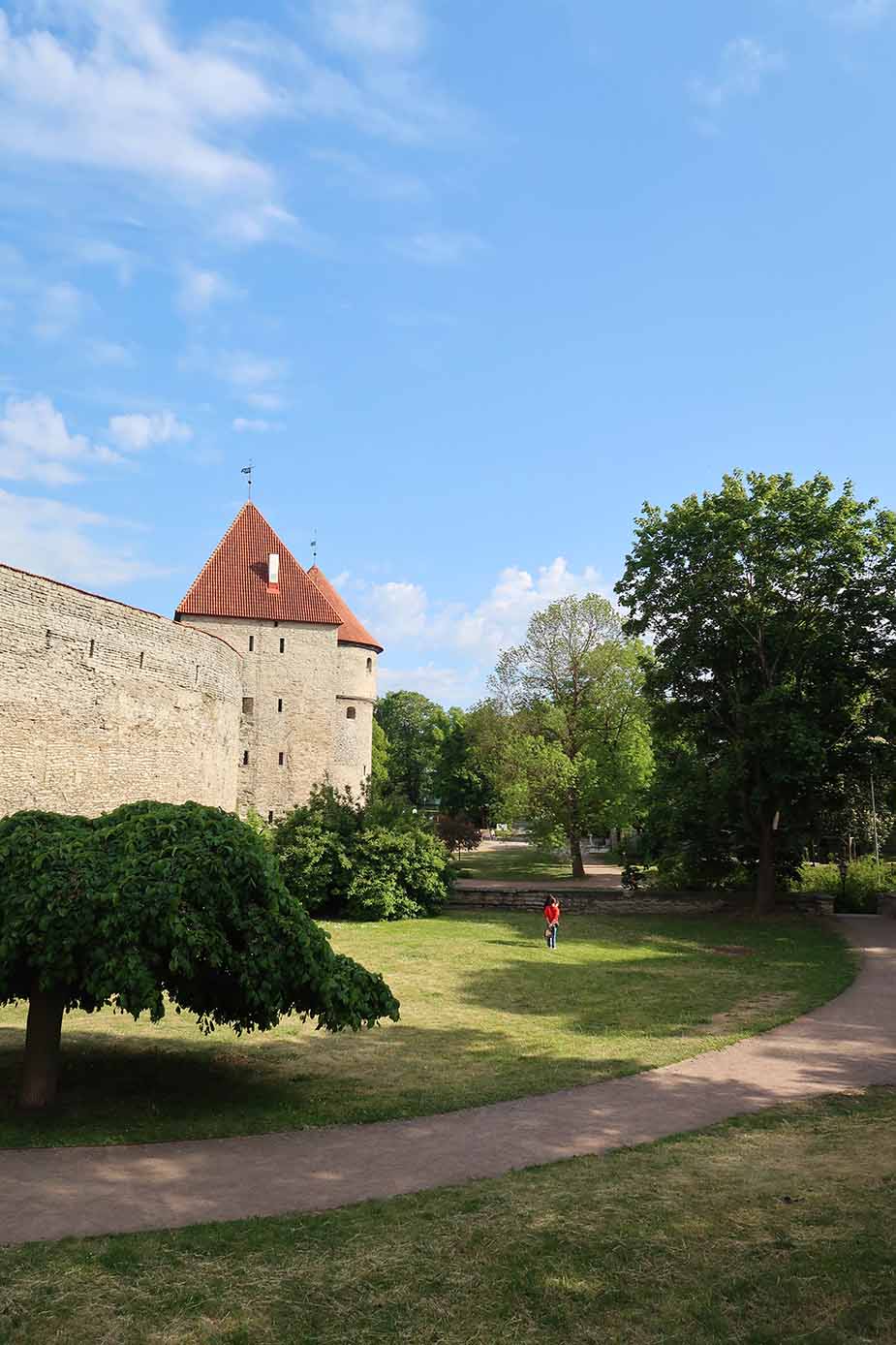 Stadsmuur van Tallinn in Estland