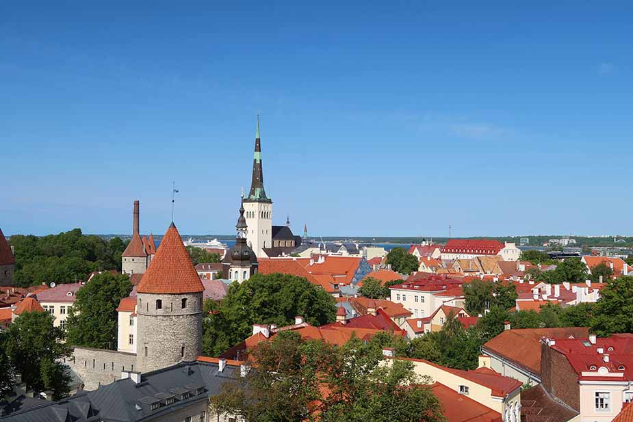 Uitkijkpunten in Tallinn in Estland
