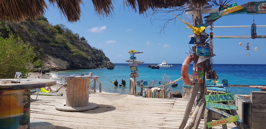 Tugboat baai op Curaçao