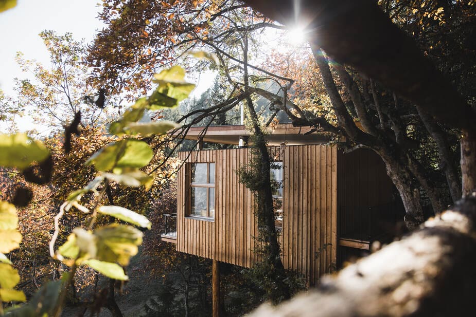 Briol Tree House uniek overnachten in Zuid-Tirol