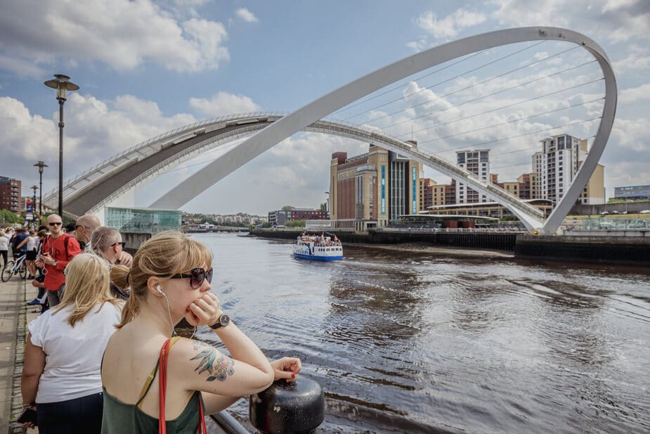 Millennium Bridge in Newcastle