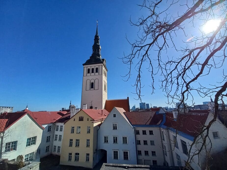 Tallinn gekleurde huizen