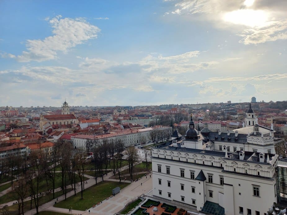 Uitzicht over Vilnius