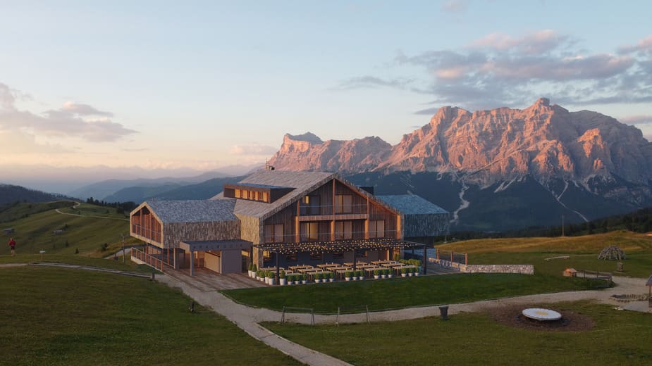 Pralongia Alpine Hut uniek overnachten in Zuid-Tirol
