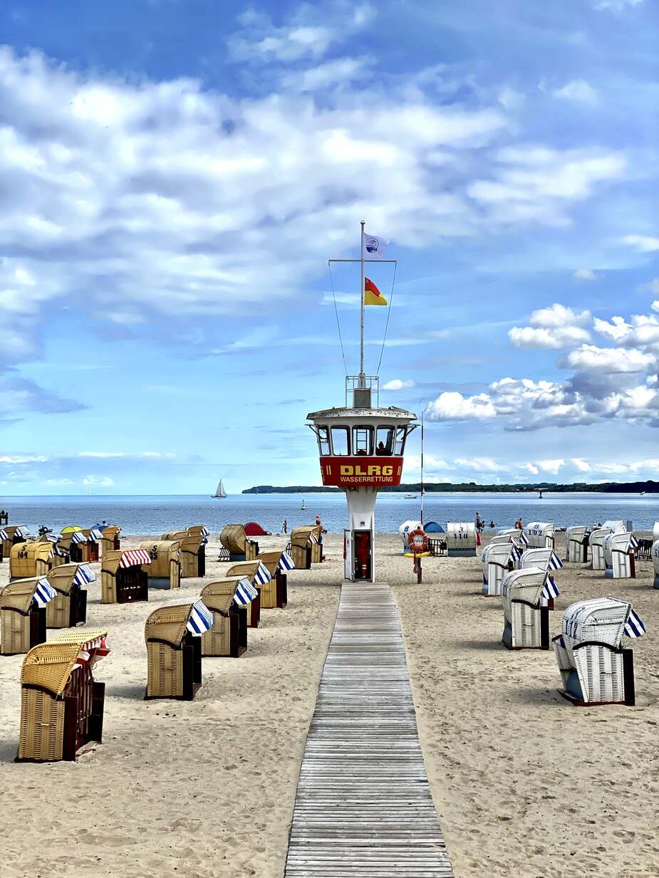 Strandkorven van Travemunde