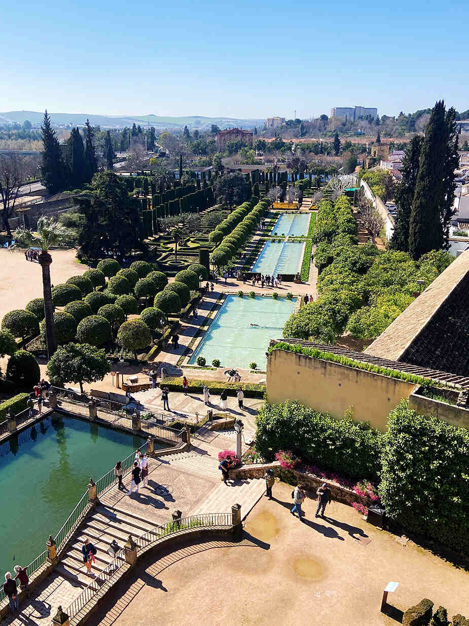 Tuinen van de Alcazar in Cordoba