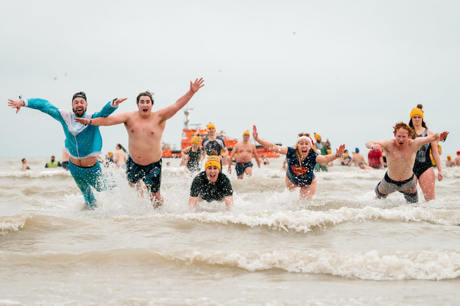Nieuwjaarsduik in Oostende