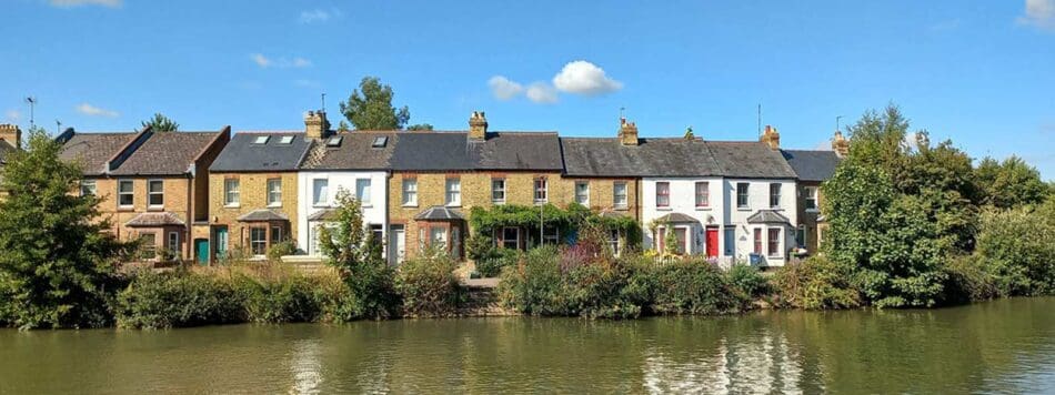 Huisjes aan de Thames bij Oxford