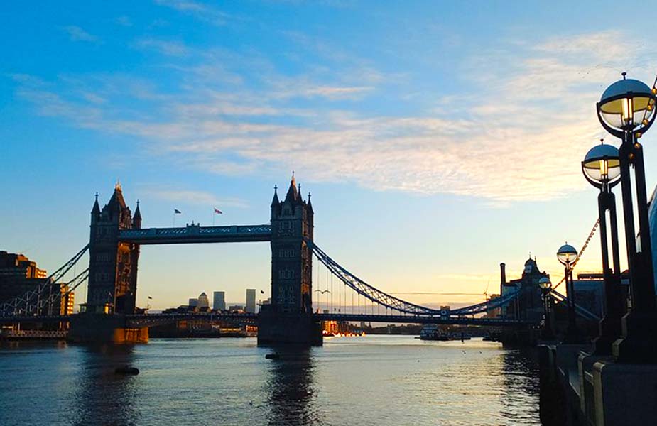 De beroemde Tower Bridge in Londen