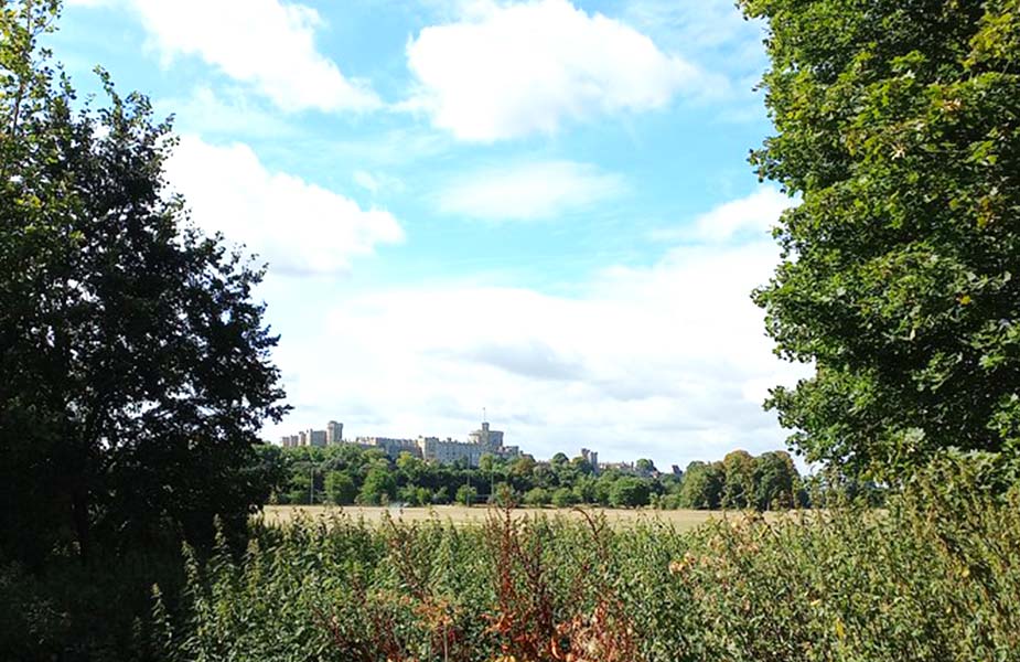 Zicht op het kasteel Windsor Castle