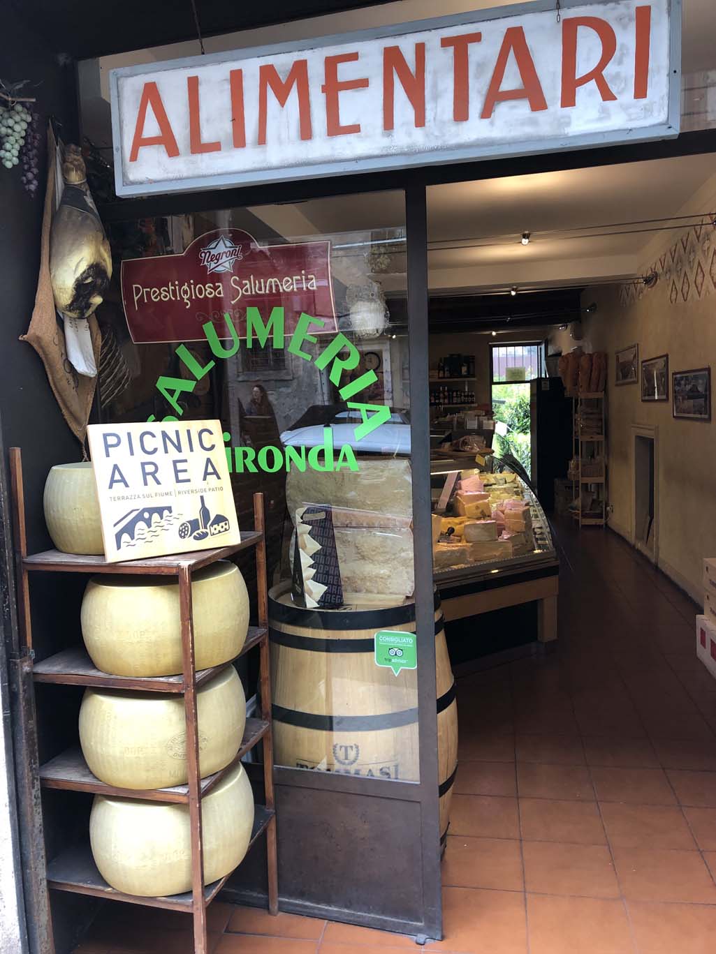 Traditionele winkel in Verona