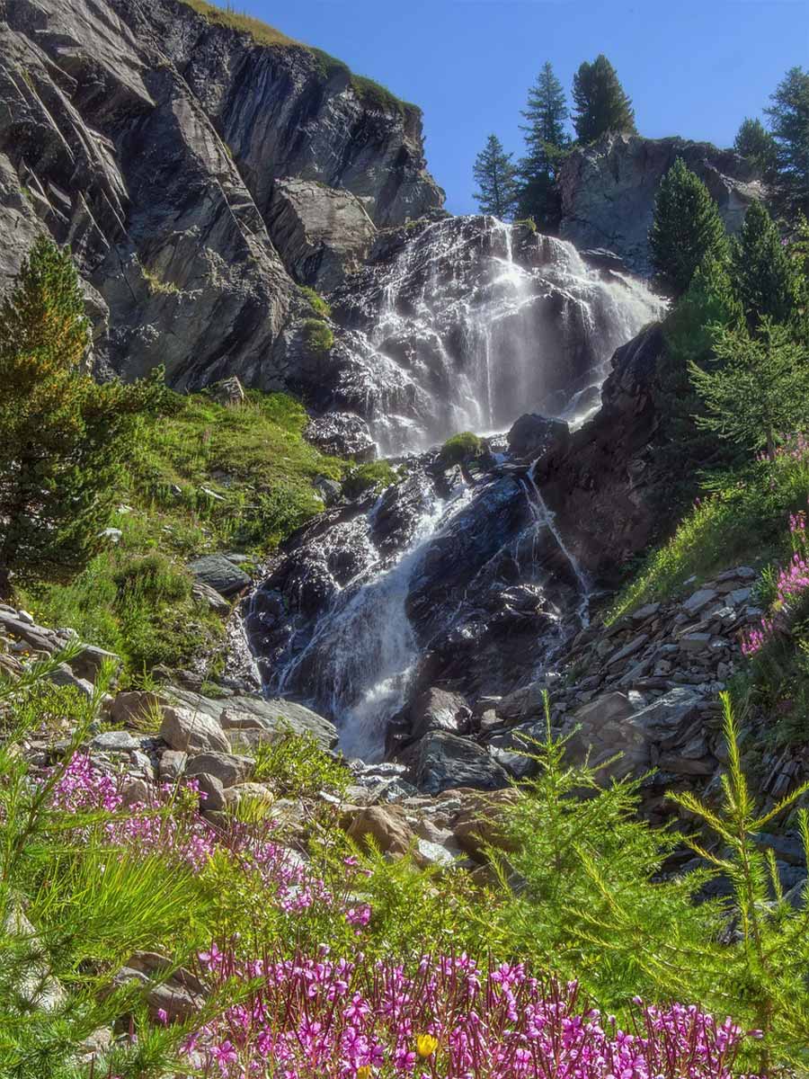 Mooie watervallen in Valle d'Aosta