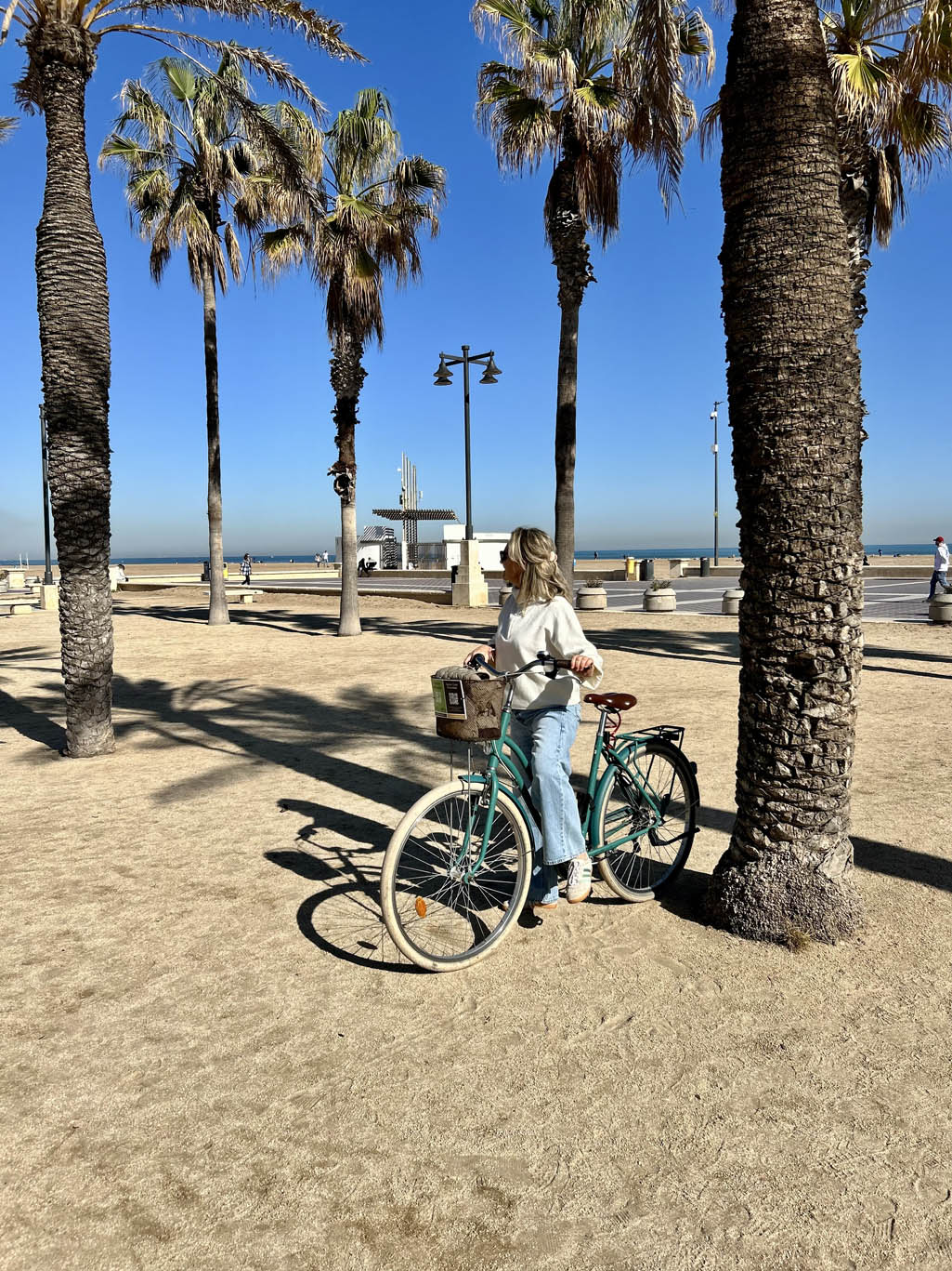 Op het strand in Valencia
