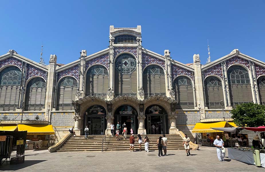 De ingang van de Mercado Central