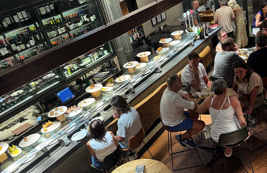 Weer tapaes eten in de Sagardi bar