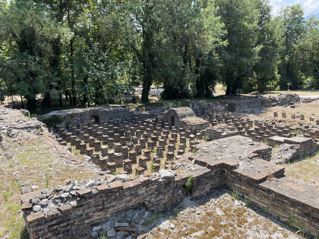 Vloerverwaring van de Romeinen in Dion