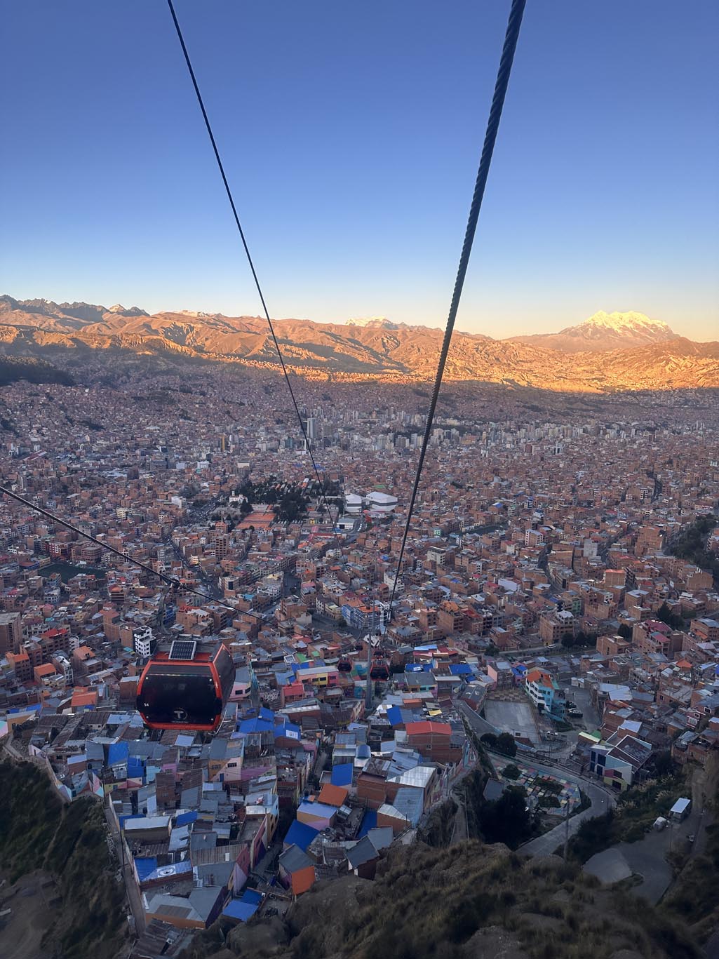 Kabelbaan in Bolivia