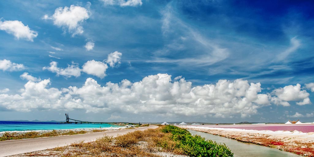 Zoutvelden op Bonaire