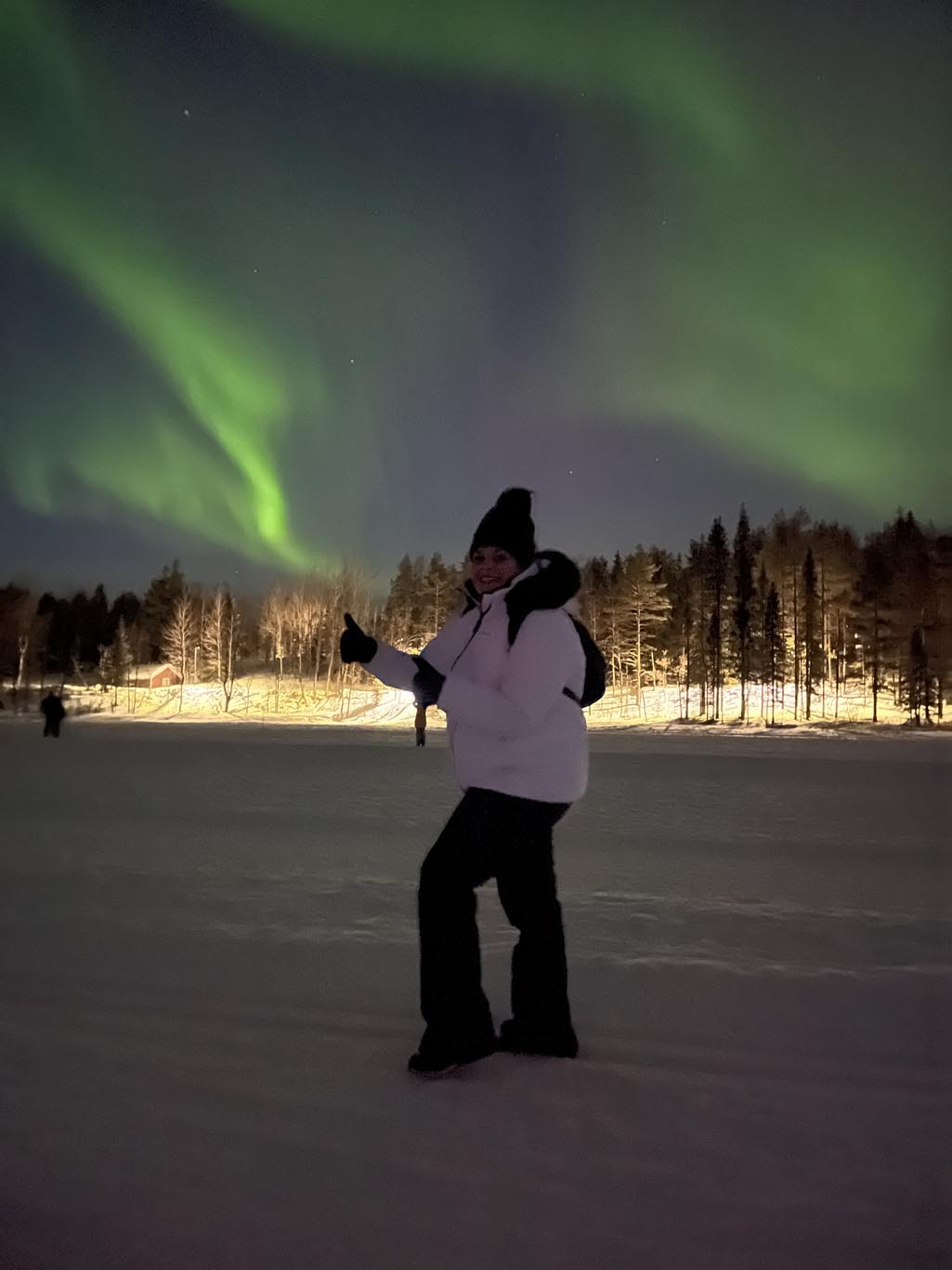 Iris Kroes in Lapland