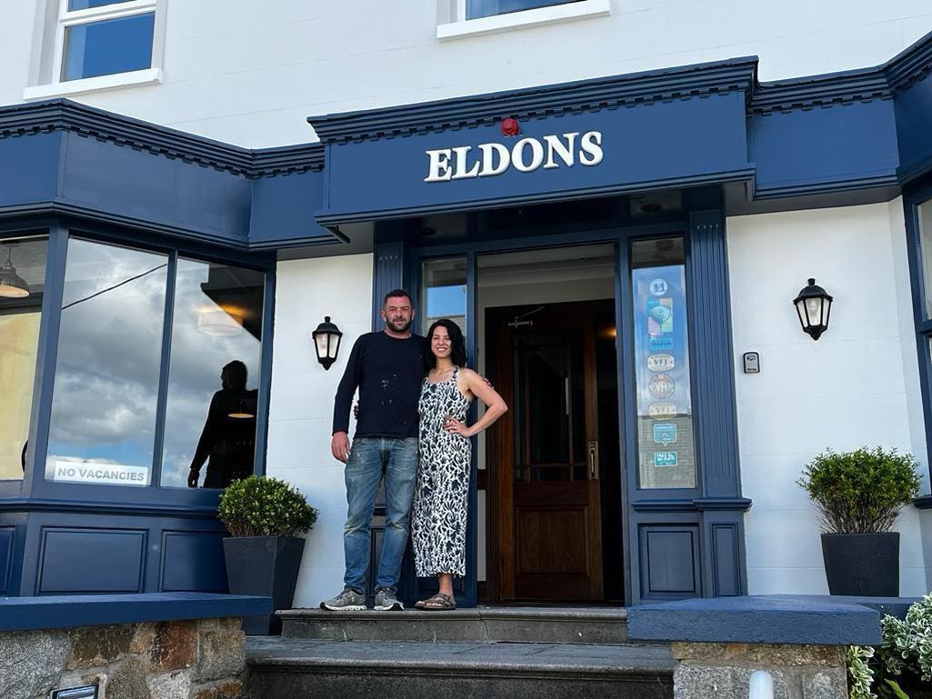 Joe & Jemma en Eldons Guesthouse