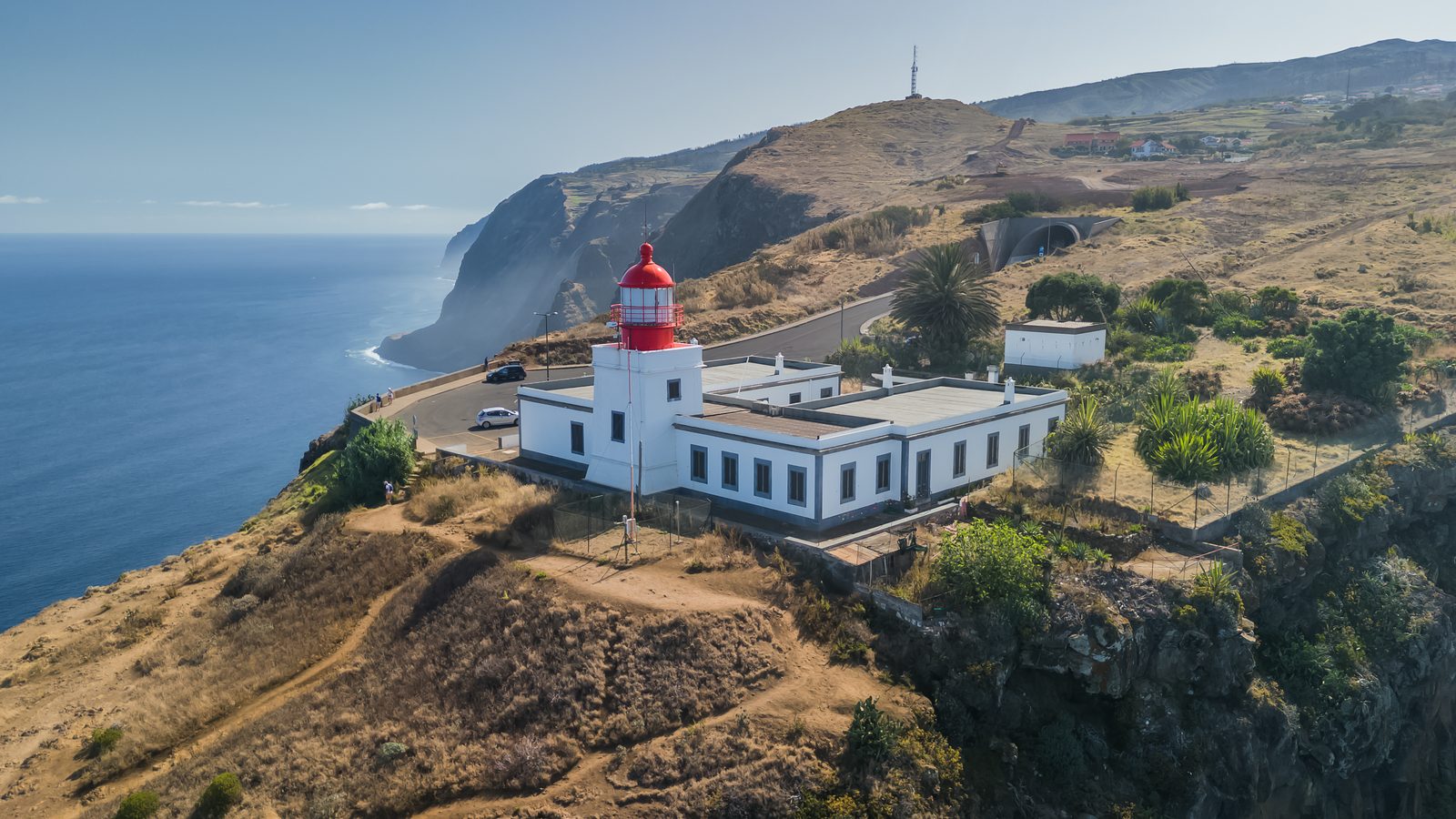 Farol da Ponta do Pargo vuurtoren op de westpunt van Madeira 